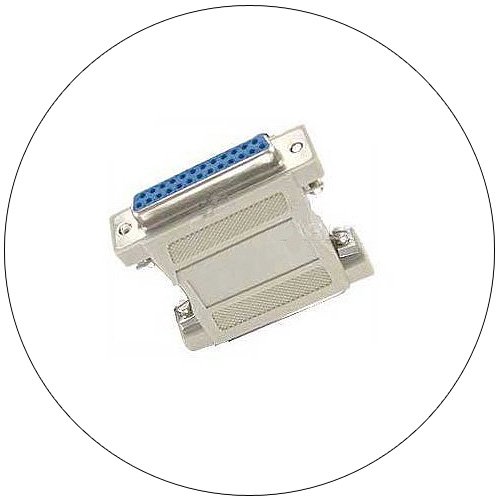 Port Saver Adapter - Serial / Parallel Gender Changer - DB25 Male - DB25 Male