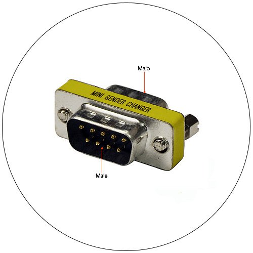 Gender Changer - Mini - DB 9 Pin Male - DB 9 Pin Male