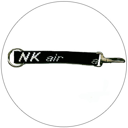 air NK ⢠Key Chain - Black - 3/4" x 8-1/2"