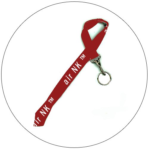 air NK Key / Neck Lanard Chain - Burgandy - 3/4" x 20"