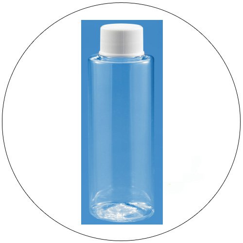4 oz. PET Round Clear Plastic Bottles w/ Caps (New In stock).