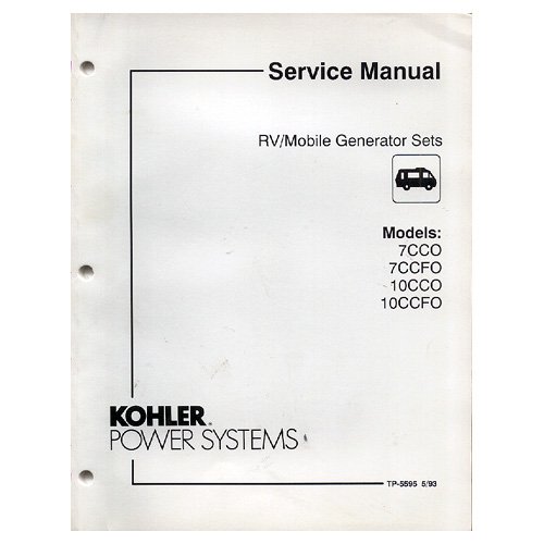 Original 1993 Kohler RV/Mobile Generator Sets Service Manual No. TP