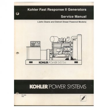 Kohler Generator Service Manuals