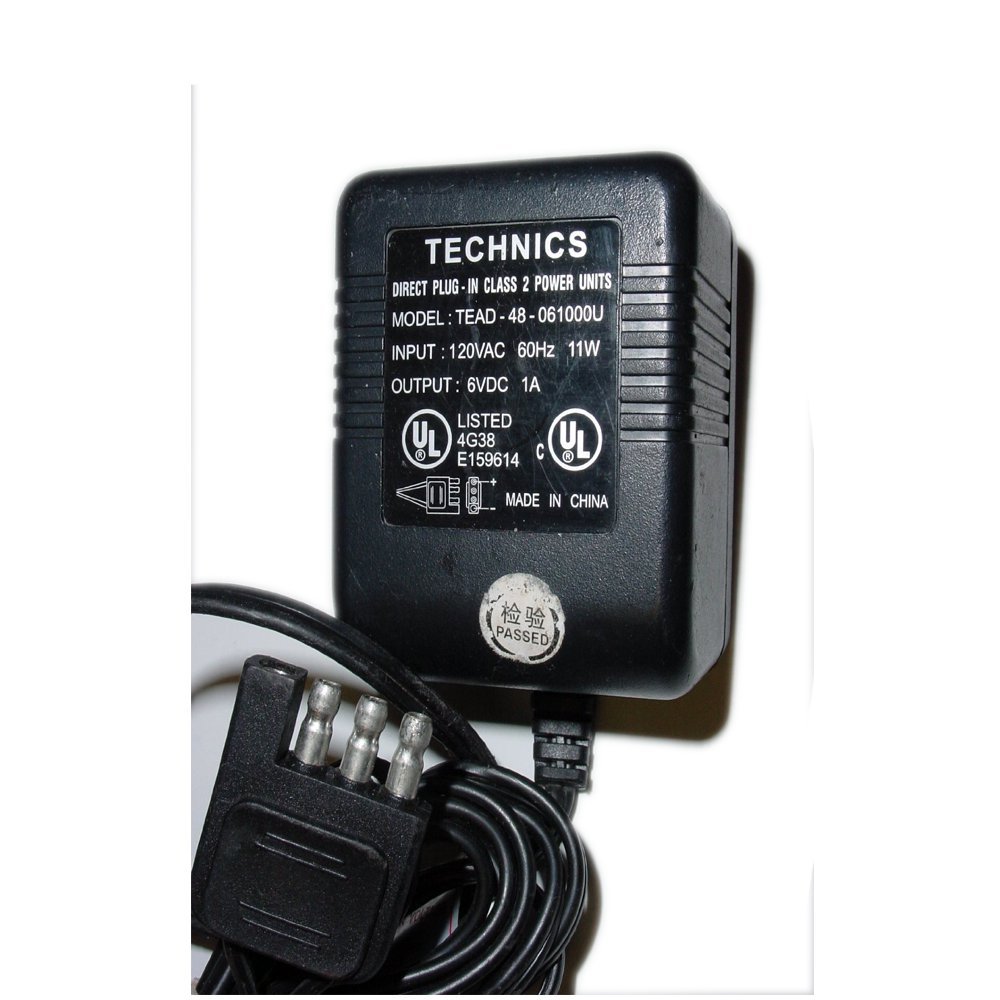 Technics AC Power Supply Adapter No. TEAD-48-061000U (Refurbished)