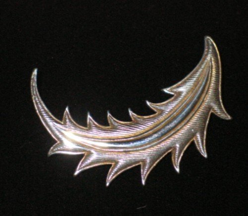 MMA 1987 Silver Tone Feather Brooch BRO1006BC