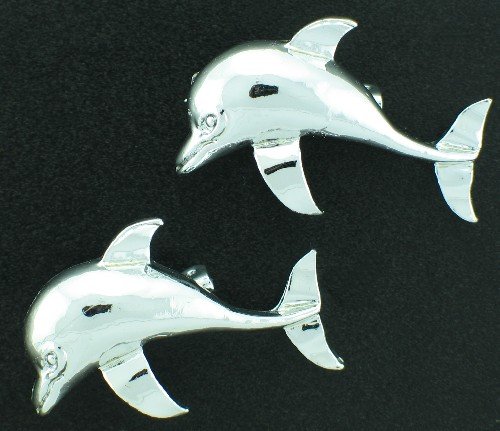 Vintage Silver Tone Dolphin Scatter or Collar Pins Bro2159
