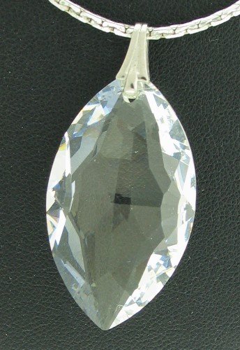 Large Crystal Marquis Cut Necklace Nec2026