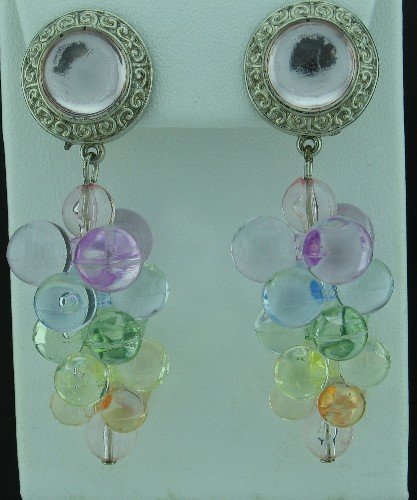 Pastel Grape Cluster Earrings Ear2035