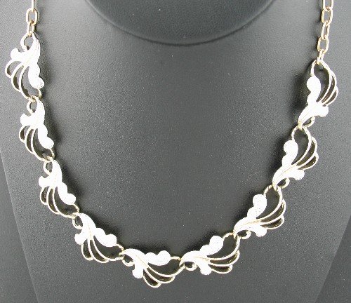 Sarah Coventry Two Tone Link Necklace nec2053