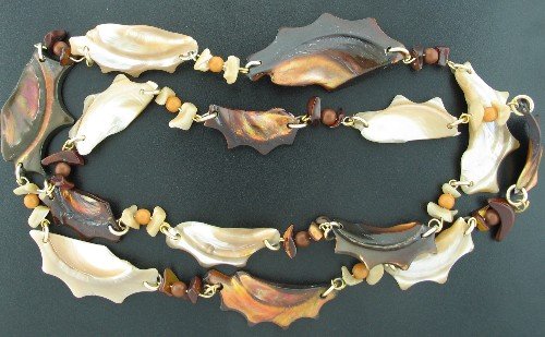 Funky Highly Polished Shell Necklace Nec2096