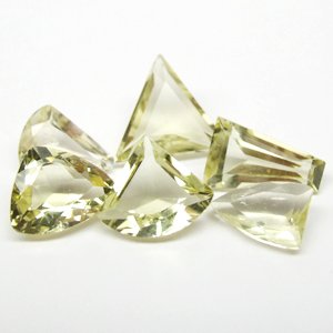 Natural Lamon Quartz 6 pieces / 14.00 ct