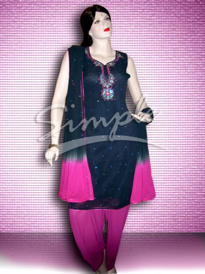 Black with magenta 037