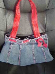 Handmade Denim Purse