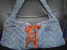 Textured Lace Up Purse