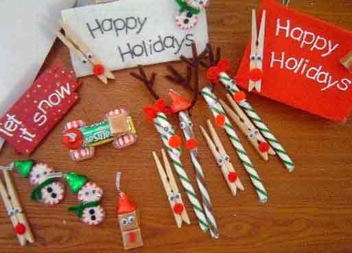 Candy cane reindeer ornament