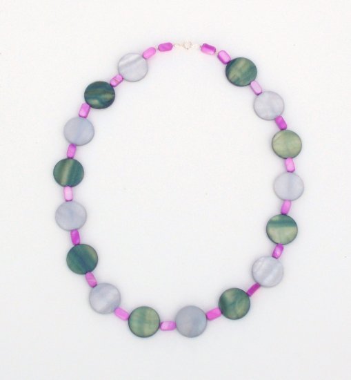 Mother of Pearl Polka Dot Necklace
