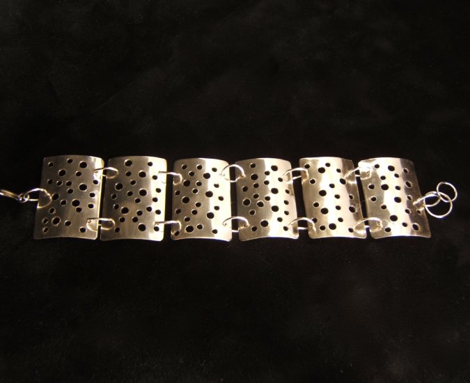 Wide Drilled Bracelet