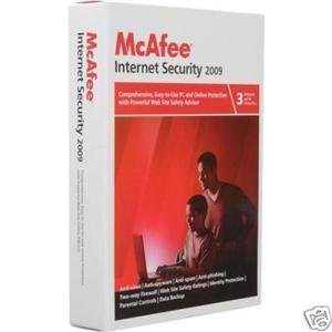 Mcafee Internet Security 2009 w/FREE upgrade to 2010 - 3 User
