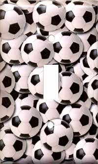 Soccer Balls Single Switchplate New Handcrafted USA