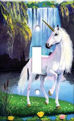 Unicorn Single Switchplate Cover New Handcrafted USA