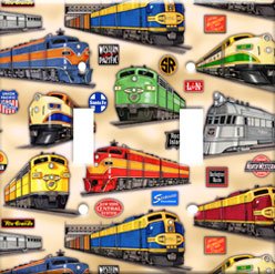 Diesel Trains Double Switchplate New Handcrafted USA