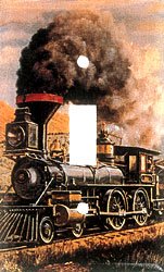 Train Single Switchplate Cover New Handcrafted USA