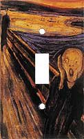 Munch: Scream Single Switchplate New Handcrafted USA