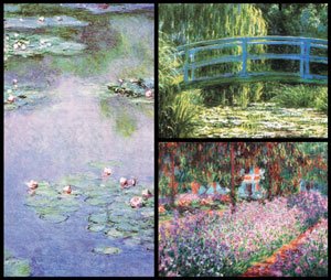 Monet Masterpiece Art Soap 3 Bar Set Handcrafted USA