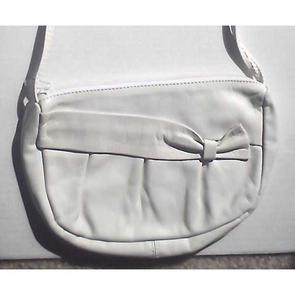 Genuine leather purse - white