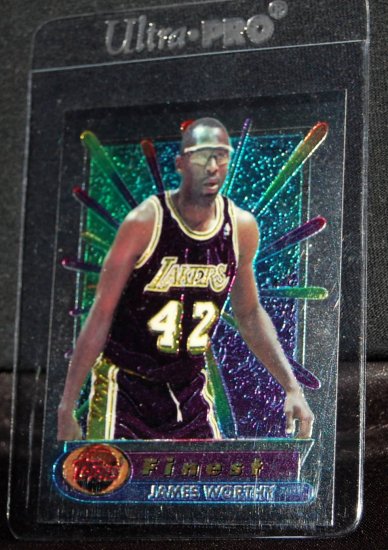 James Worthy # 42 Topps Finest 1994 Refractors SP Lakers