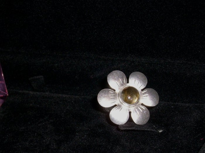 Womens .925 Sterling silver flower ring Pre-owned