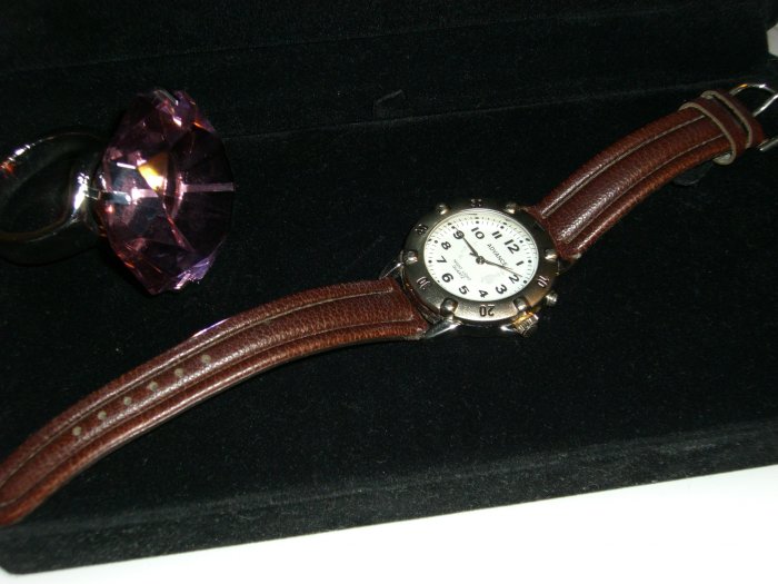 Advance Mens Leather Band Wrist watch Night Light Quartz