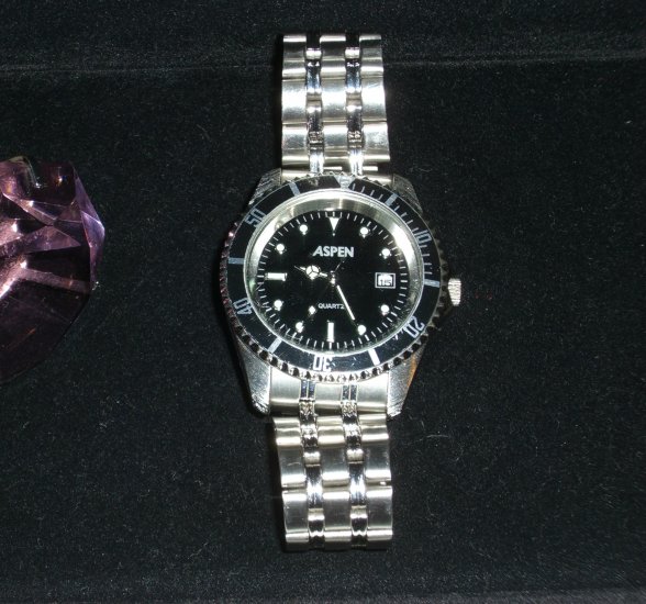 Aspen Mens Stainless Steel Quartz
