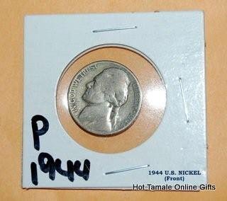 1944 P Jefferson Nickel 5 Cent 1944P Silver Coin