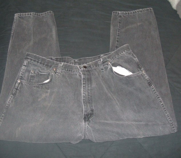 Wrangler Mens Black Jeans Pre-Owned
