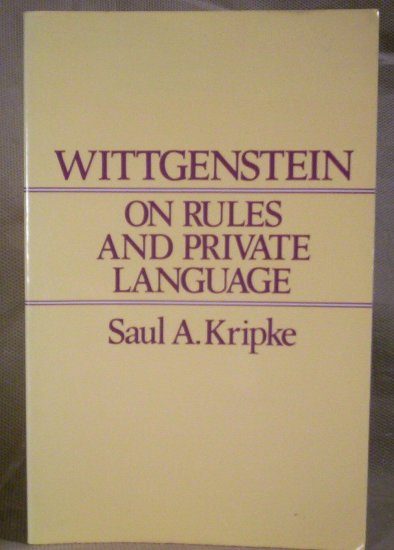 Wittgenstein on Rules and Private Lanuage, Saul A. Kripke