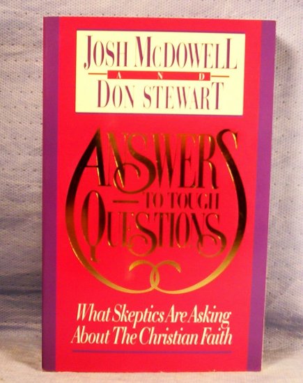 Answers to Tough Questions, Josh McDowell, FREE SHIPPING