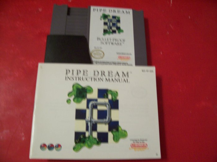 PIPE DREAM WITH BOOKLET FOR NINTENDO *TESTED*