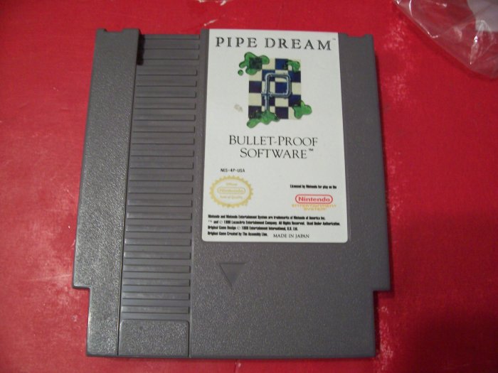 PIPE DREAM FOR NINTENDO *TESTED* 8 BIT NES