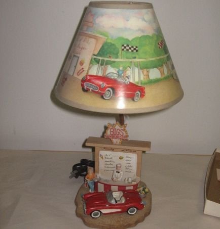 Retro Design Be-Bop Drive In Diner Lamp & Shade