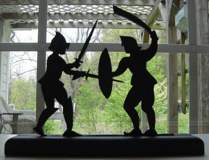 Hack and Whack of the Middle Ages Decorative Silhouette