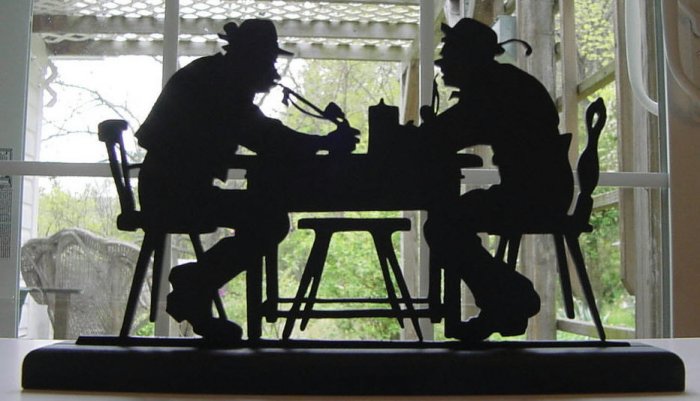 Drinking Buddies Hand-cut Decorative Wood Silhouette