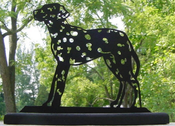 Dalmatian Dog Very Detailed Handmade Decorative Wood Silhouette.