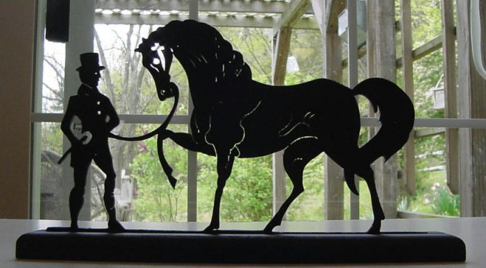 Ready for the Exhibition Hand-cut Decorative Silhouette