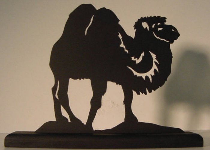 Camel Hand-cut Decorative Wood Silhouette Nice Gift!