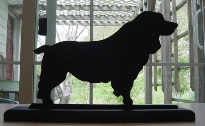Cocker Spaniel Wood Decorative Silhouette Decor Gift