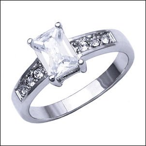 1.2 CT Platinum Rhodium Ring