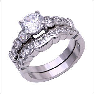 2.0 CT Platinum Rhodium Ring
