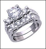 2.0 CT Platinum Rhodium Ring
