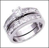 2.0 CT Platinum Rhodium Ring